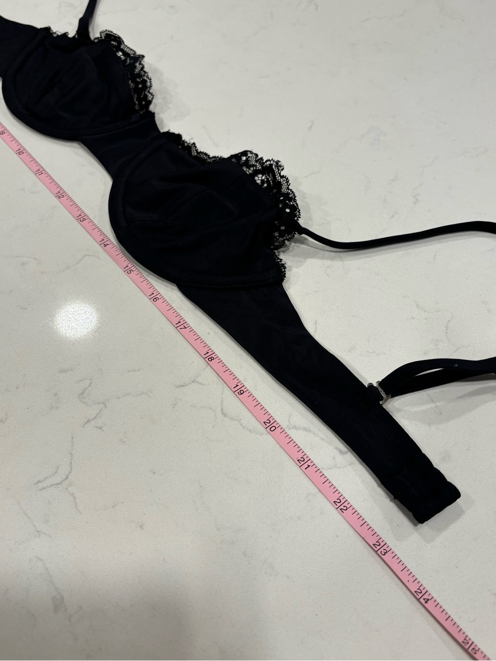 LPA Black Lace Trim Underwire Bikini Top - Women's Intimates - Picture 5 of 5